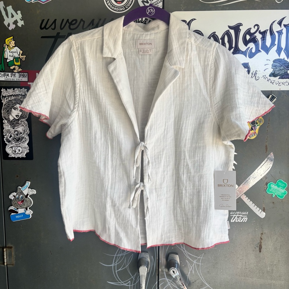 Brixton Cream Button-Up Shirt